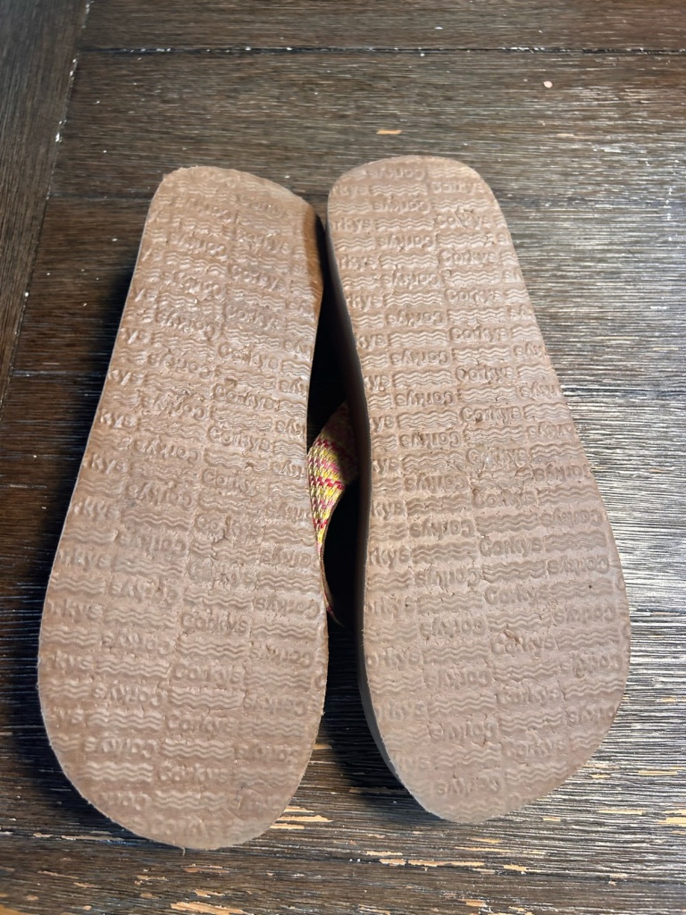 Corkys Pink Multi Take a dip platform sandals size 10 - Picture 8 of 9